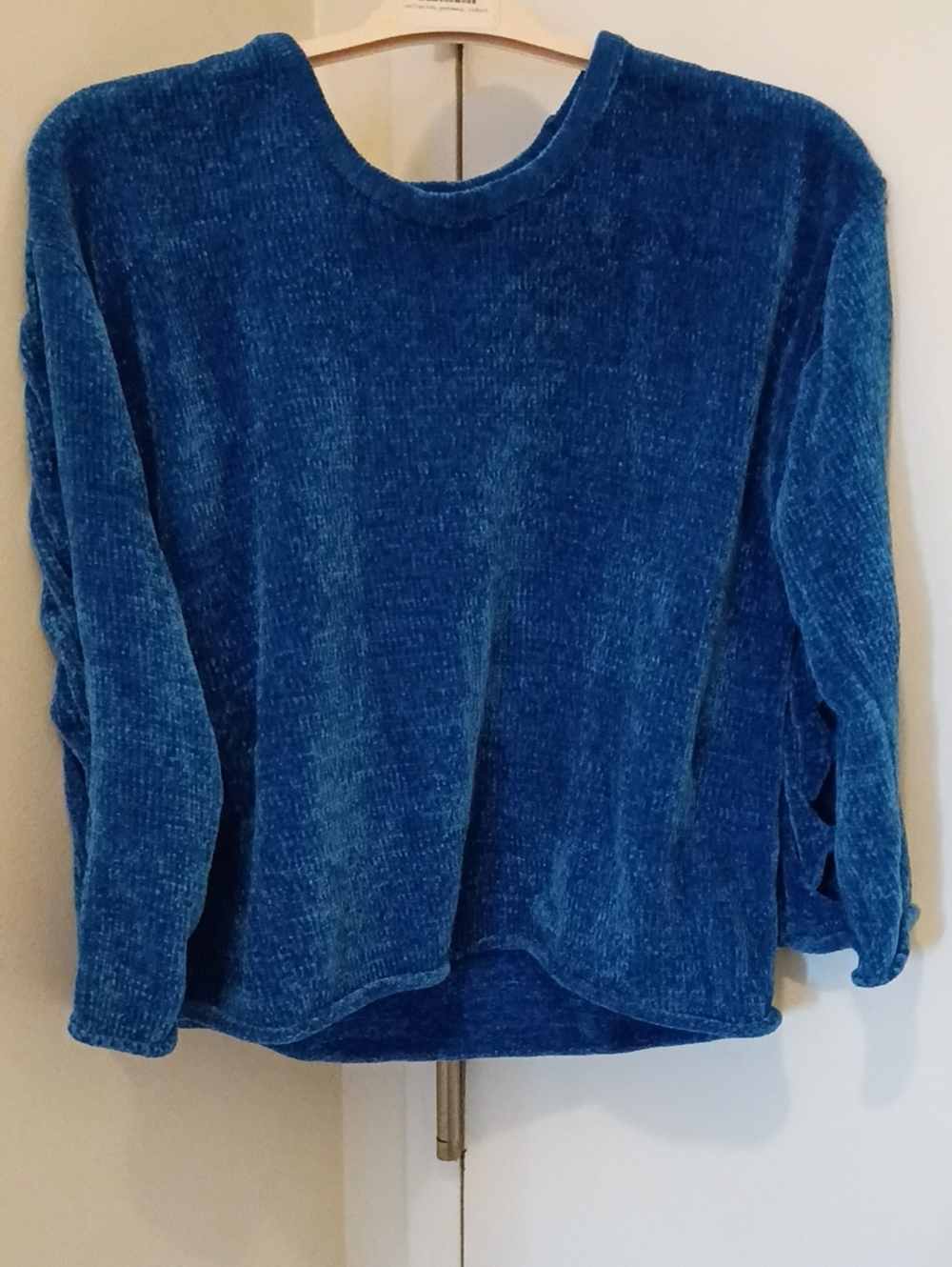 Style & Co. Plush Chenille Sweater in Teal